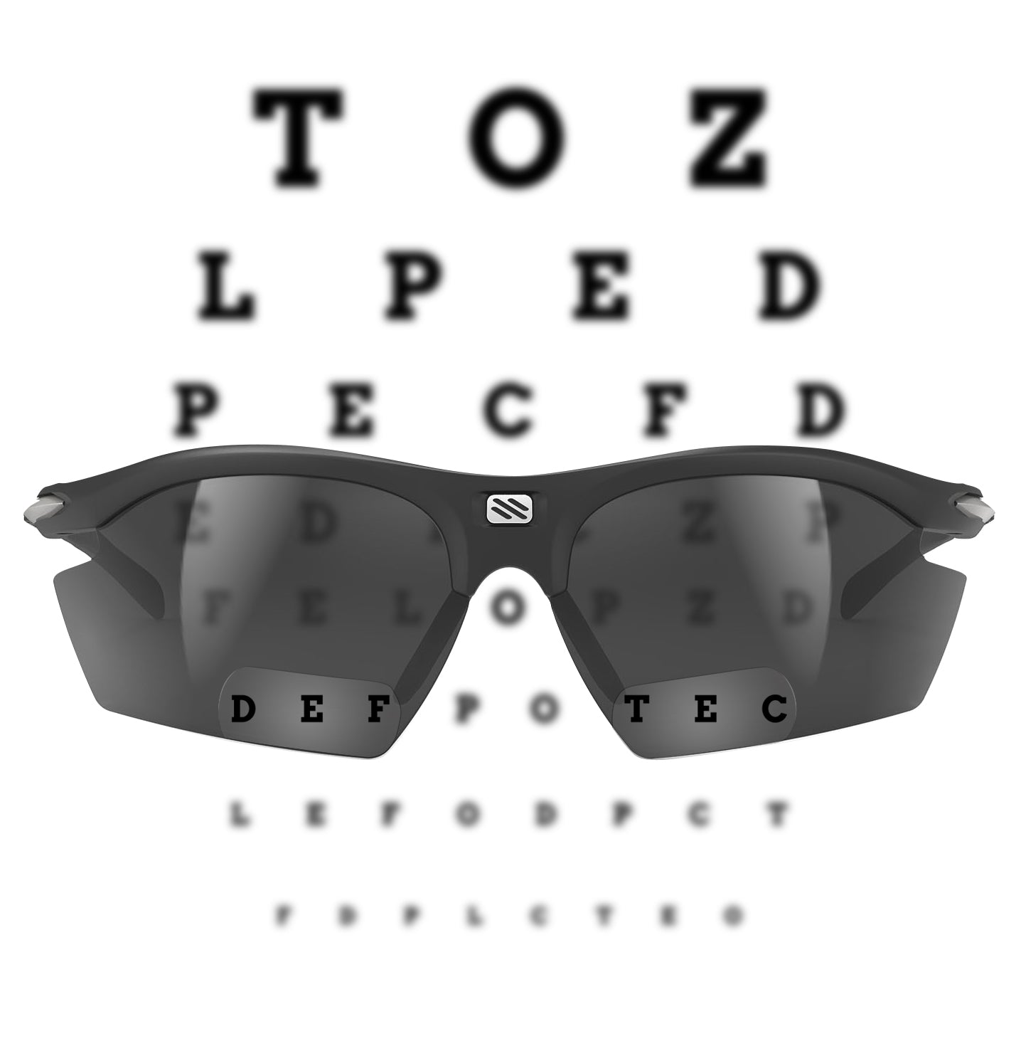 FREE Lens! - Rydon Black with Smoke Black Bifocal Reader Lenses +1.50 Power | Rudy Project Cycling Sunglasses and Helmets