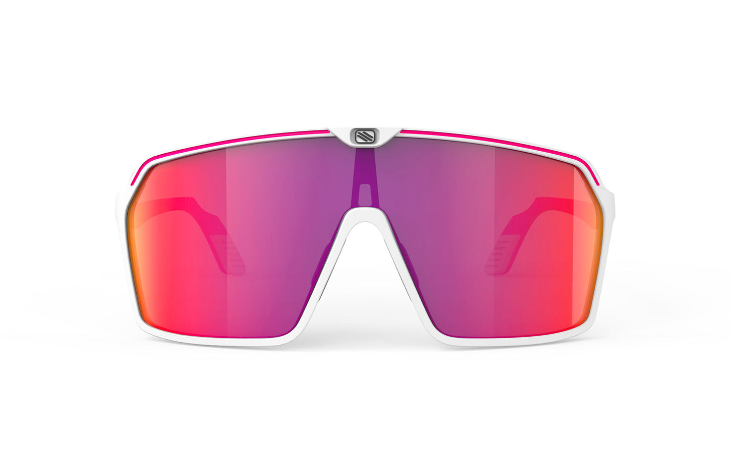 Spinshield White / Pink Multi Laser Red Lenses | Rudy Project Cycling Sunglasses and Helmets