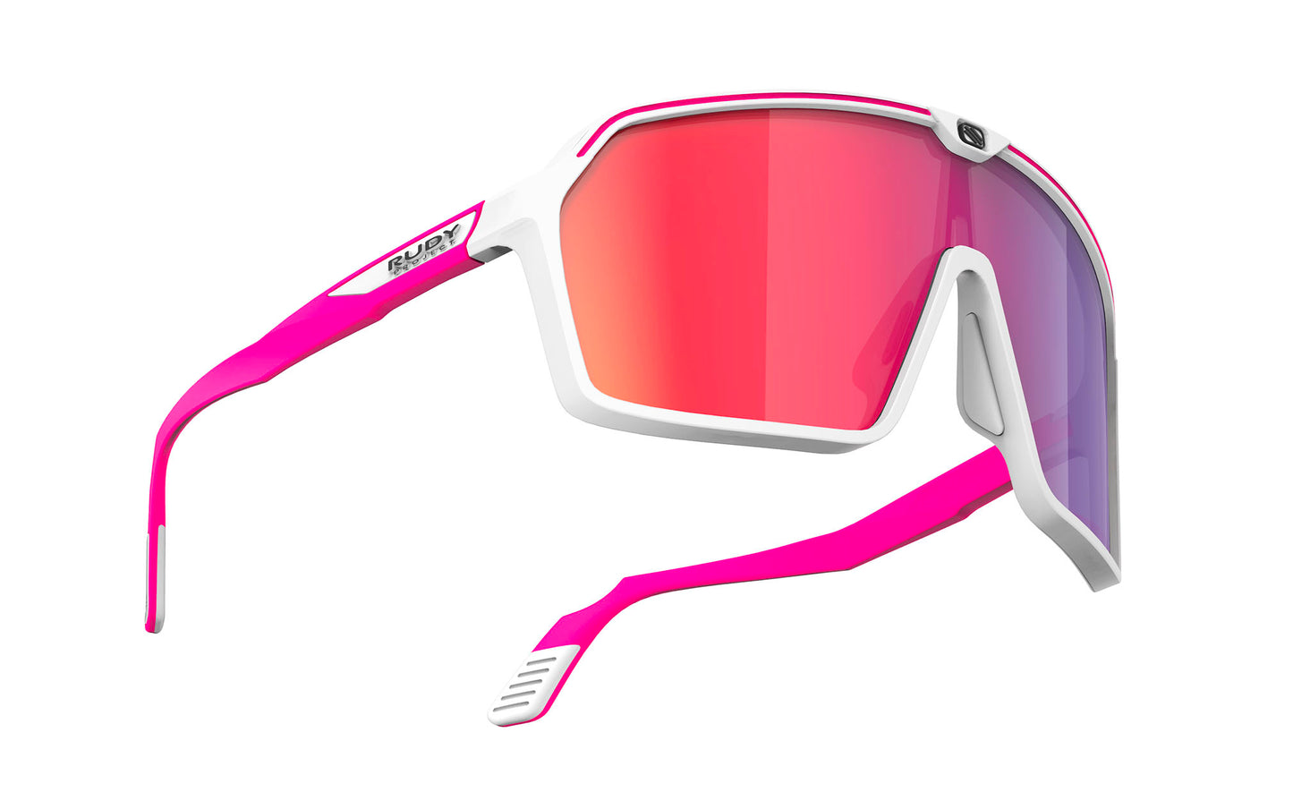 Spinshield White / Pink Multi Laser Red Lenses | Rudy Project Cycling Sunglasses and Helmets