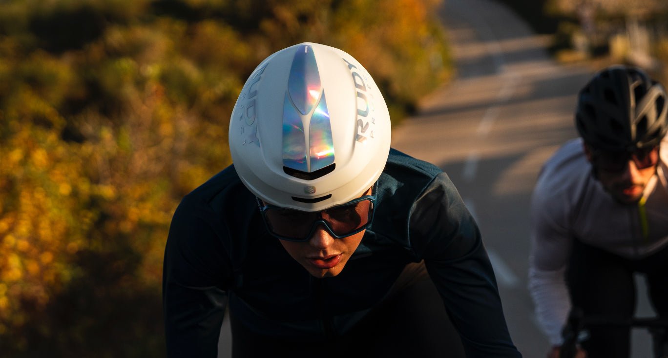 Rudy Project Nytron Pro Aero Road Helmet – White Iridescent | Rudy Project Cycling Sunglasses and Helmets